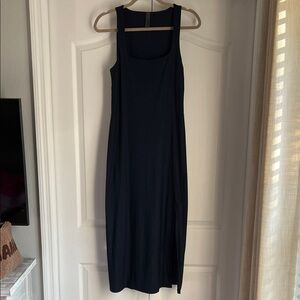 Beyond Yoga Classic Navy Midi Dress